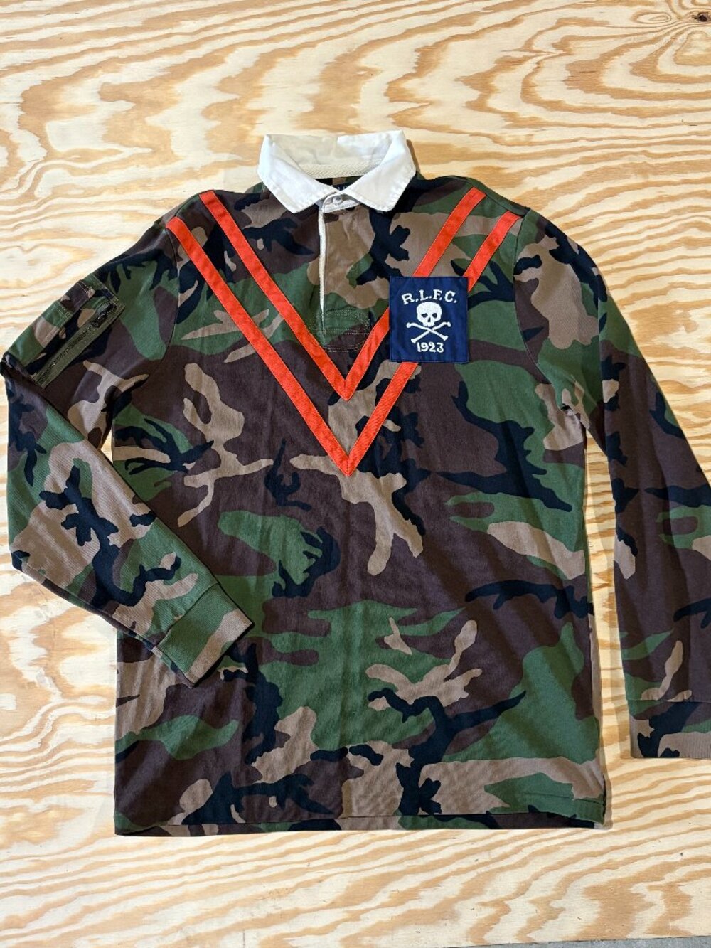Polo Ralph Lauren Camo Rugby Shirt | Mens | Size Medium